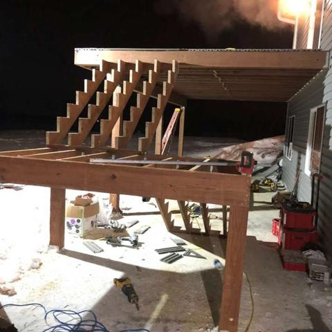 Stair stringer framing