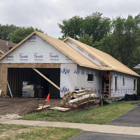 Garage framing and sheathing
