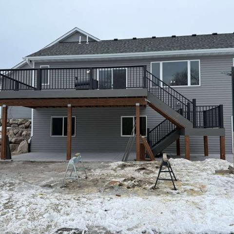 Elevated deck and exterior