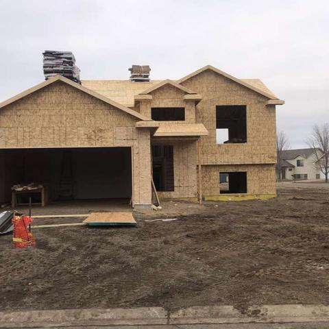 Two-story house sheathing