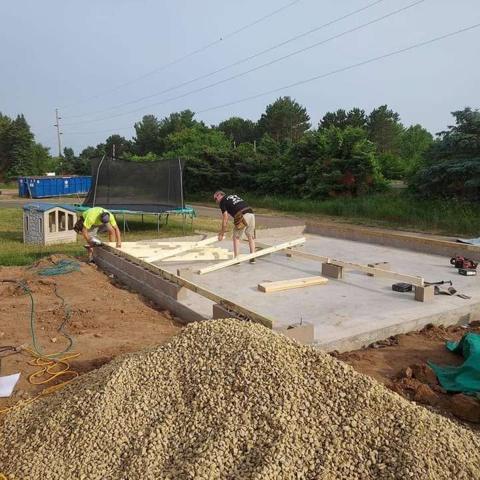 Foundation and framing prep